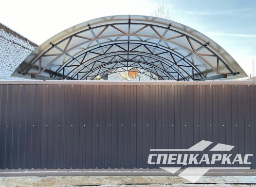 Навес для одного автомобиля 6х4 №54 - фото 1491